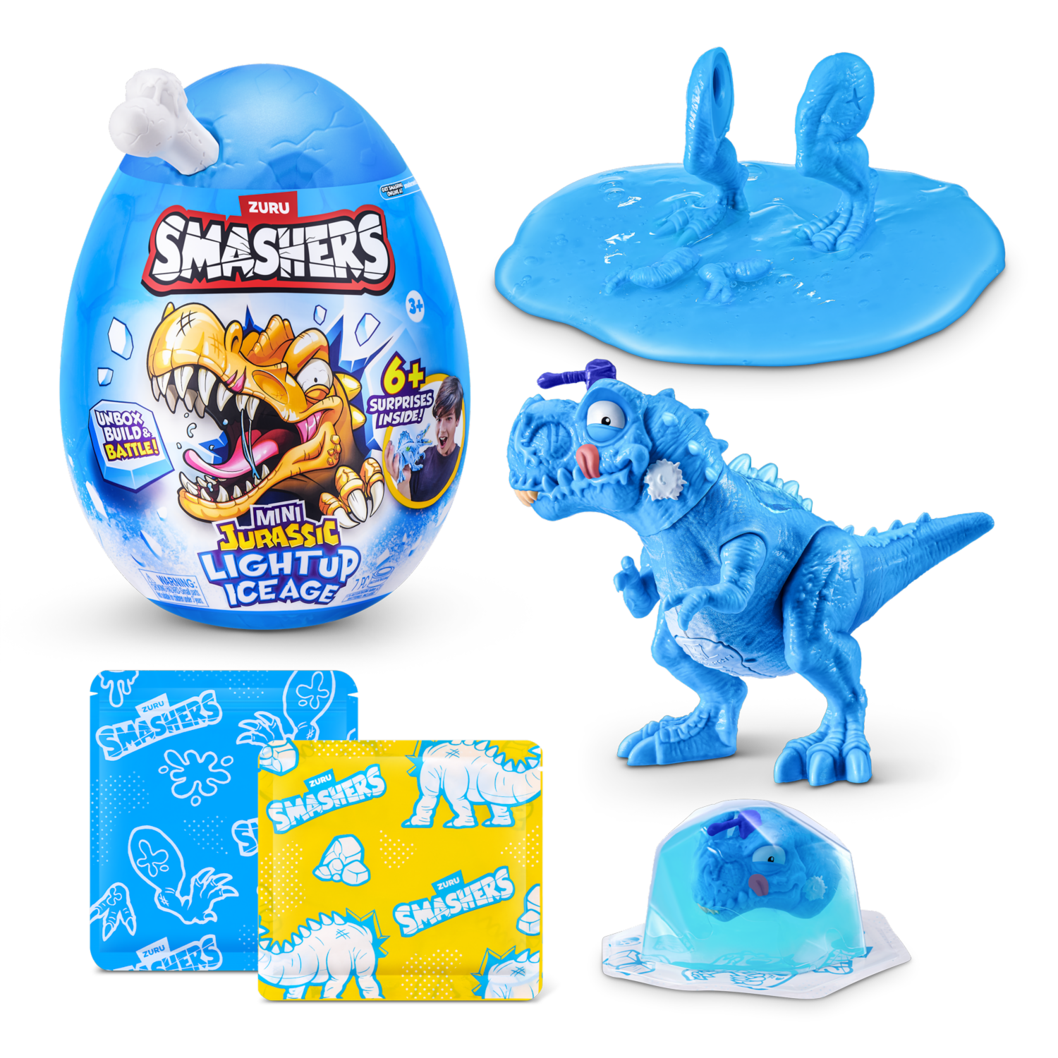 Mini Huevo Era Jurásica De Hielo SMASHERS 7 Piezas