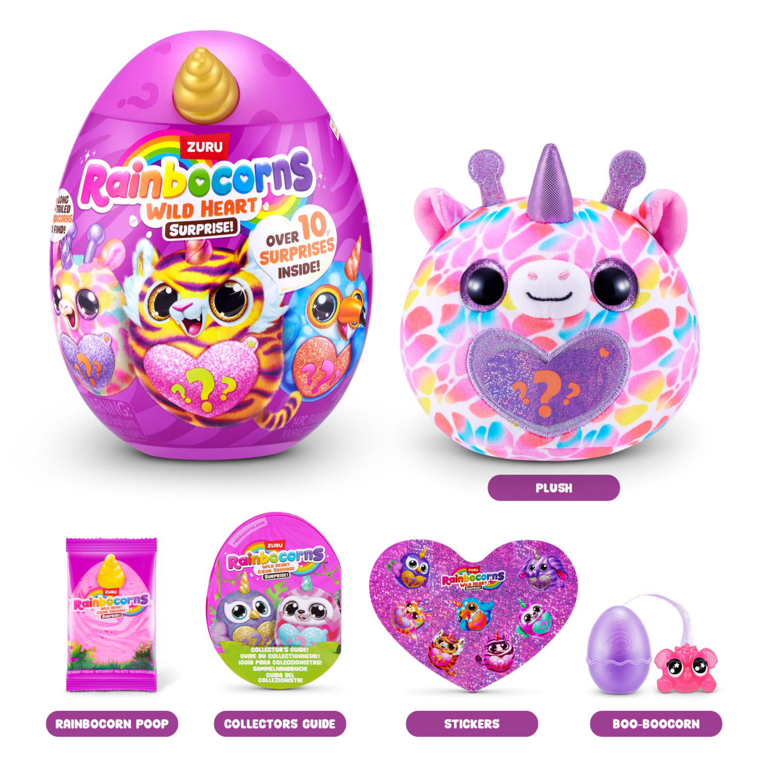 Huevo Corazón Salvaje RAINBOCORNS 14 Piezas