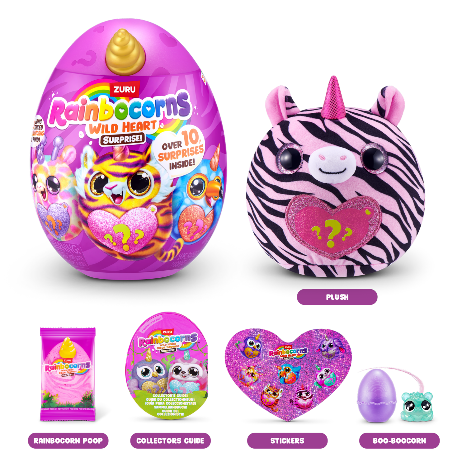 Huevo Corazón Salvaje RAINBOCORNS 14 Piezas
