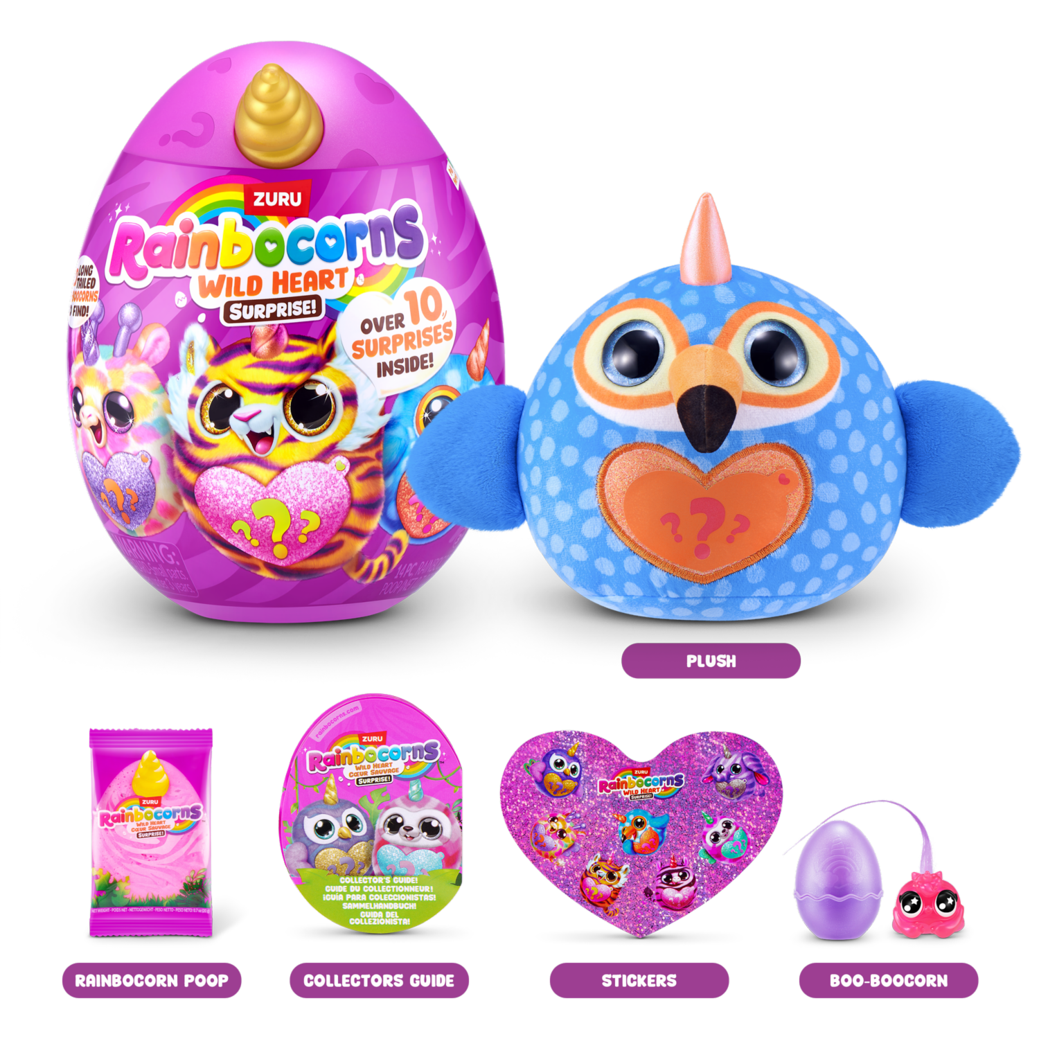 Huevo Corazón Salvaje RAINBOCORNS 14 Piezas