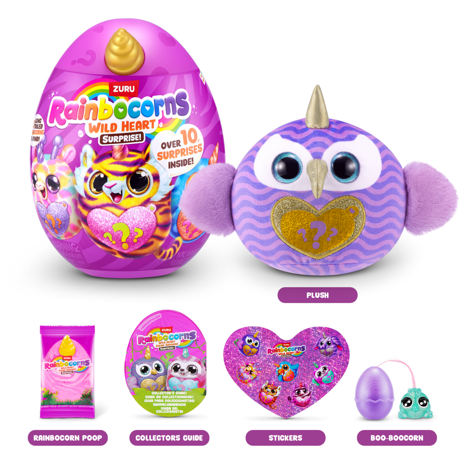 Huevo Corazón Salvaje RAINBOCORNS 14 Piezas