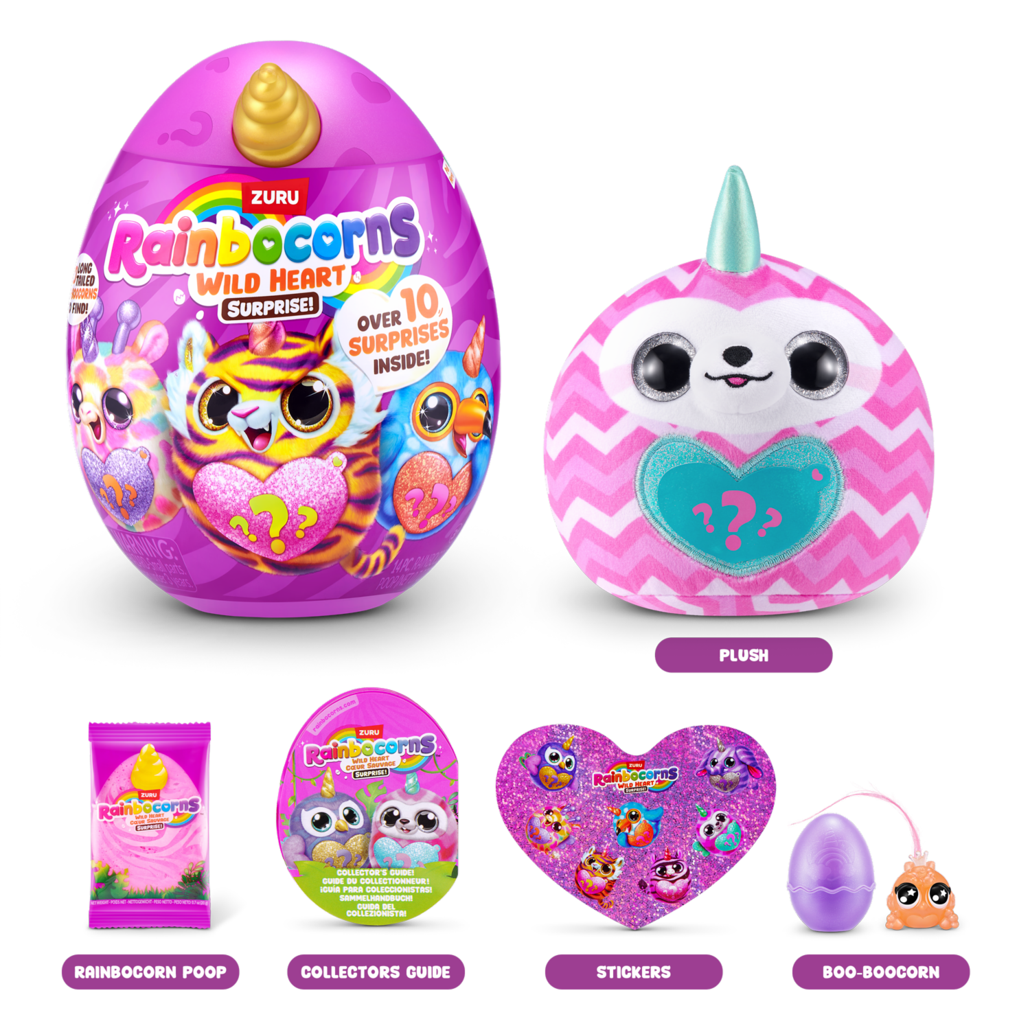 Huevo Corazón Salvaje RAINBOCORNS 14 Piezas