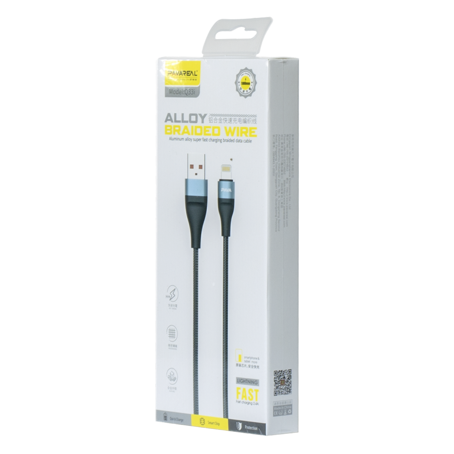 Cable De Carga Rápida USB A Lightning PAVAREAL Unidad