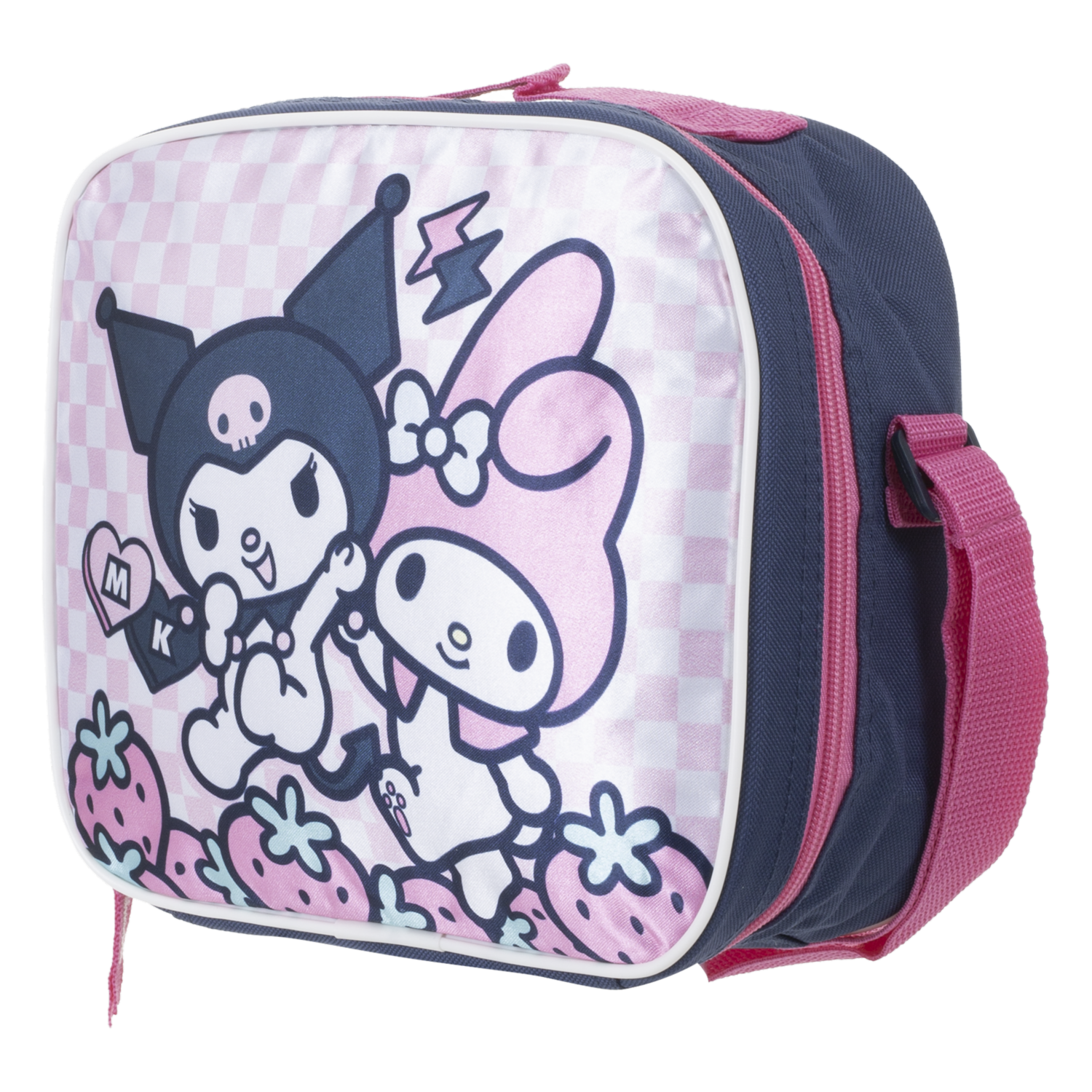 Lonchera Diseño My Melody Y Kuromi Rosada SANRIO 24.5X21X8.5 Cm