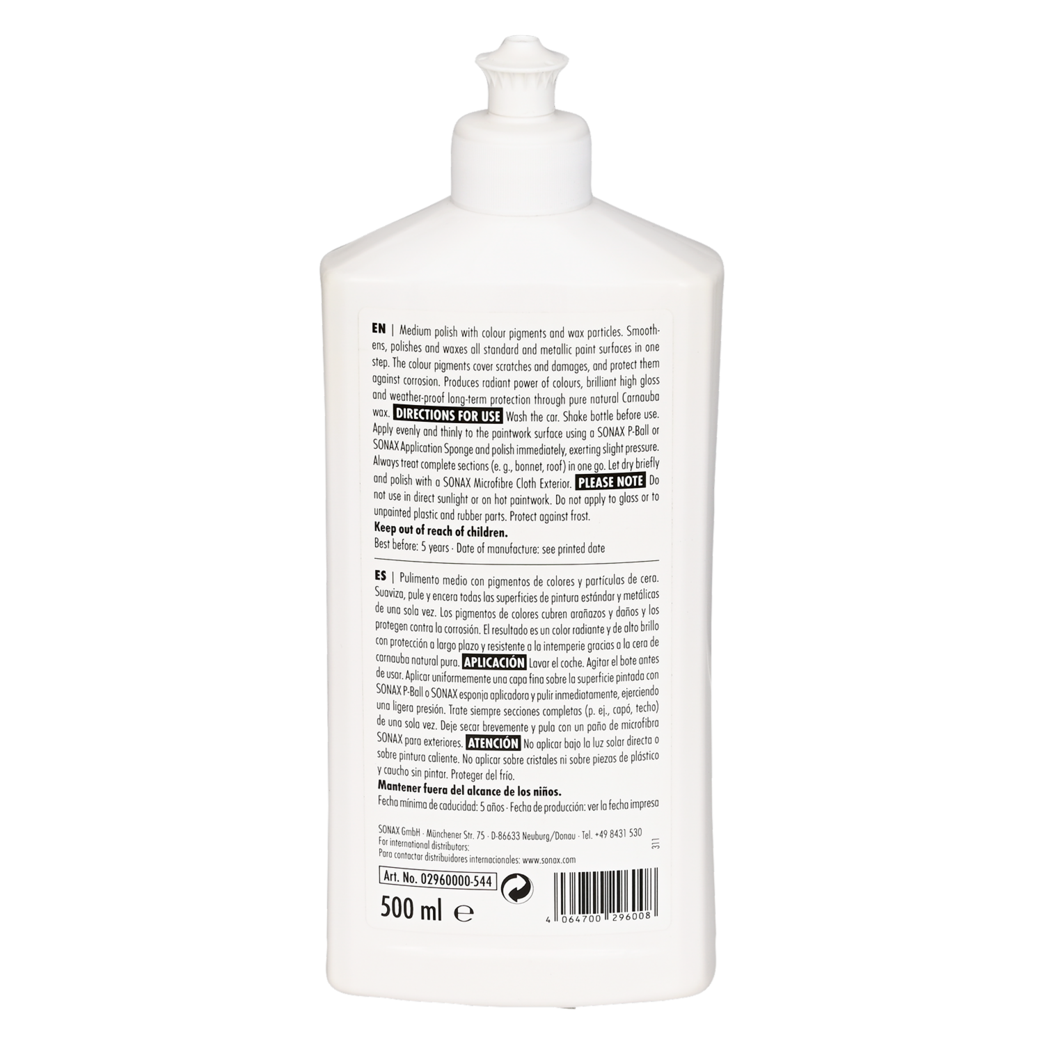Pulimento Automotriz Colores SONAX Unidad