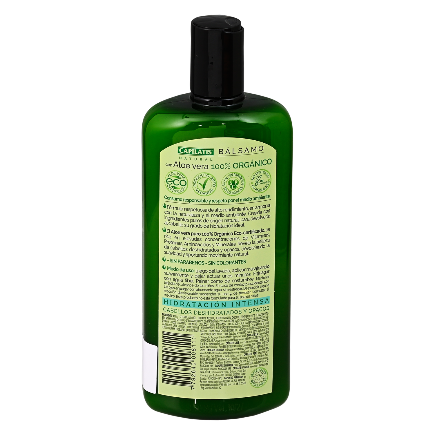 Bálsamo Capilar Con Aloe Vera Orgánico CAPILATIS 420 Ml
