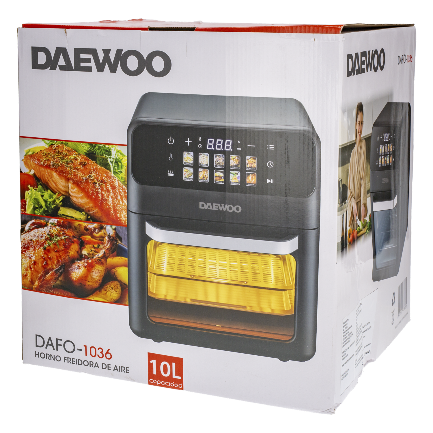 Freidora De Aire Horno DAEWOO 10 Litros